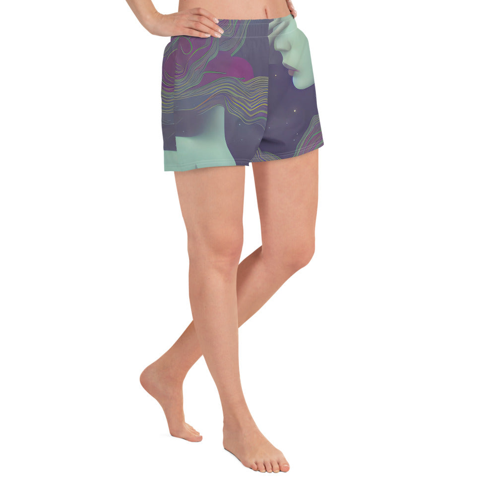 Women’s Athletic Shorts - Ethereal Muse