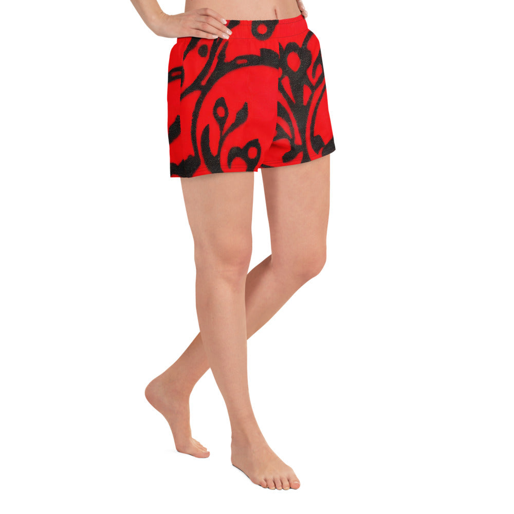 Women’s Athletic Shorts - Scarlet Enigma