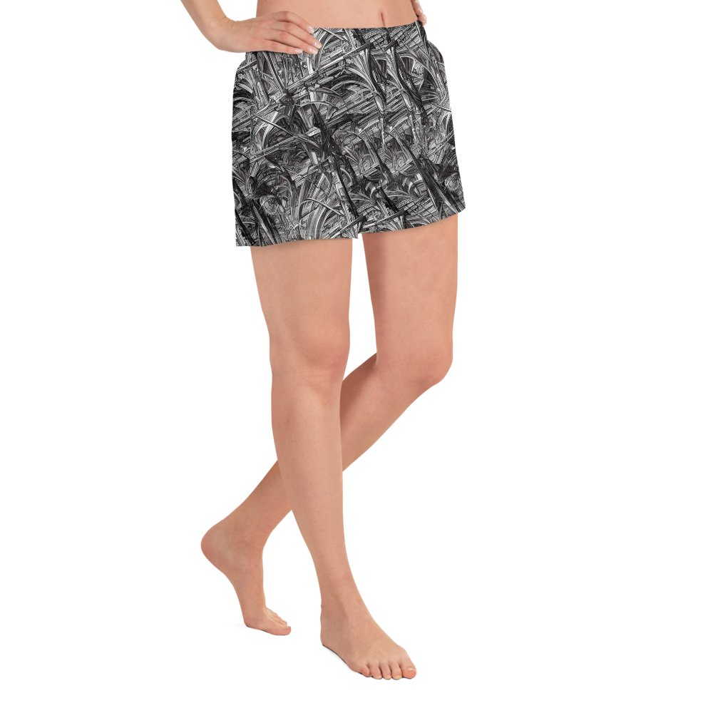 Women’s Athletic Shorts - Gothic Whirlwind