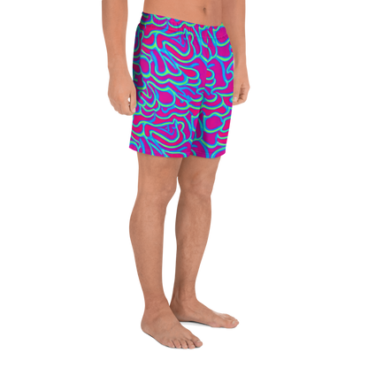 Men's Athletic Shorts - Aquatic Ember