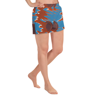 Women’s Athletic Shorts - Desert Vortex