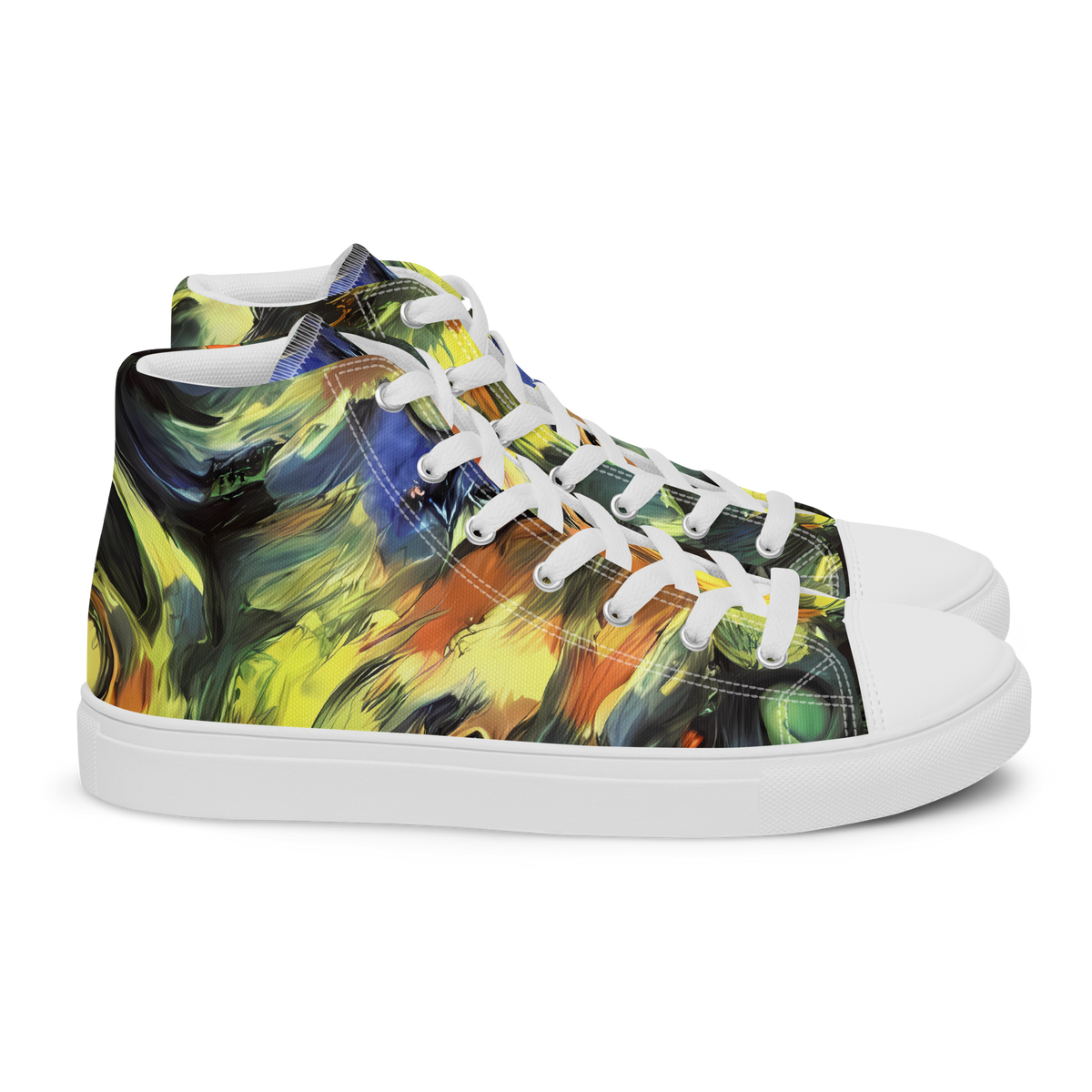 Women's High Top Canvas Shoes - Seve Swirl