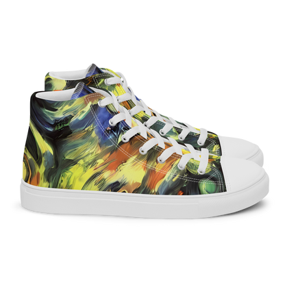 Women's High Top Canvas Shoes - Seve Swirl