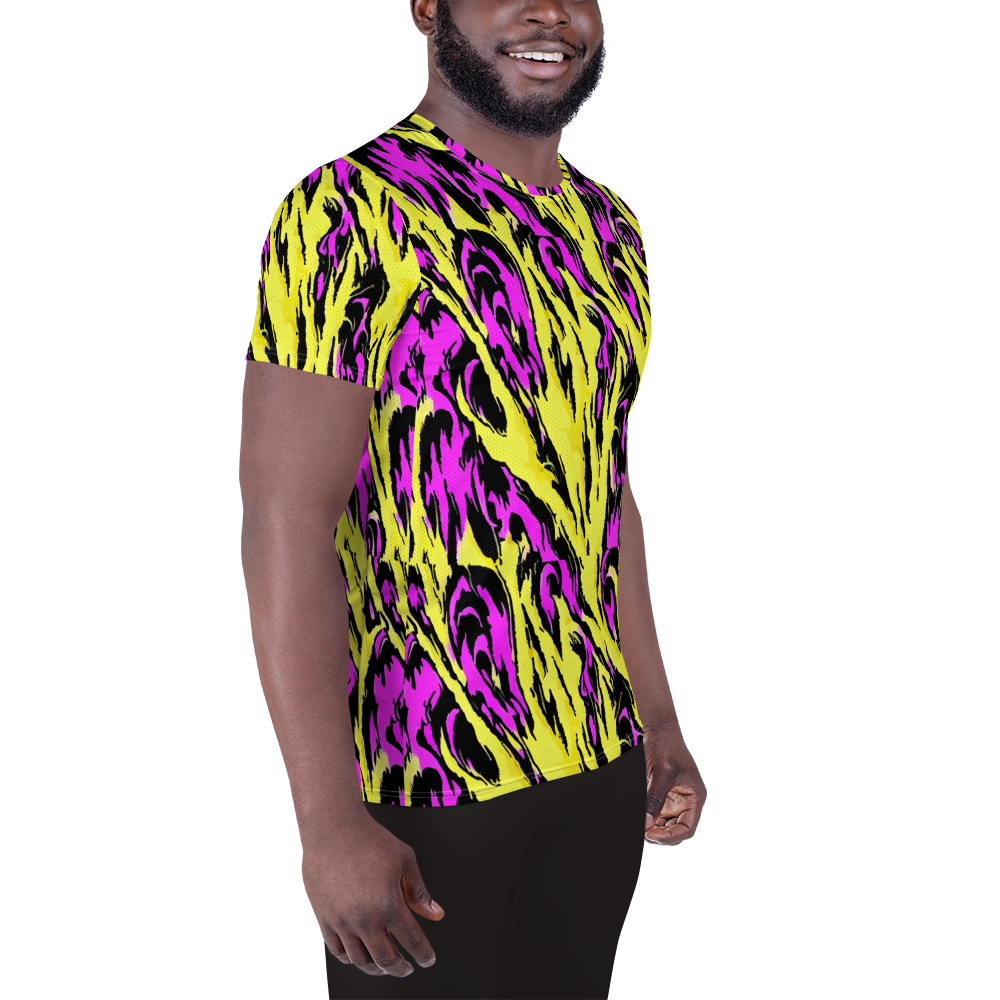 Men's Athletic T-Shirt - Neon Savanna