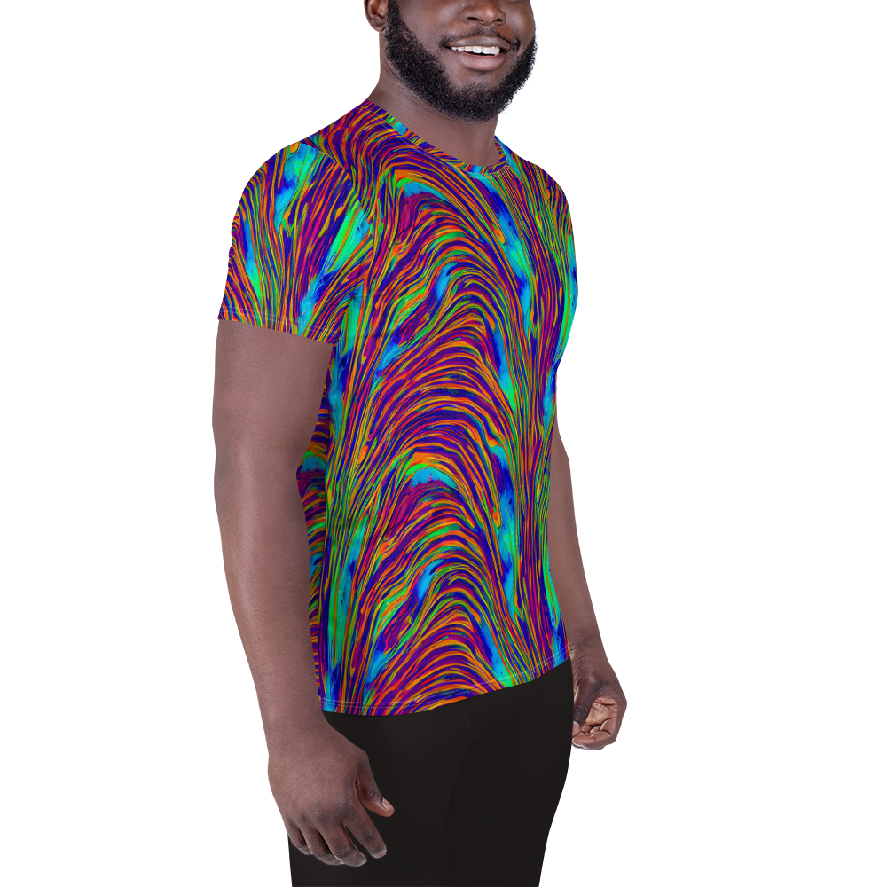 Men's Athletic T-Shirt - Lux Waves