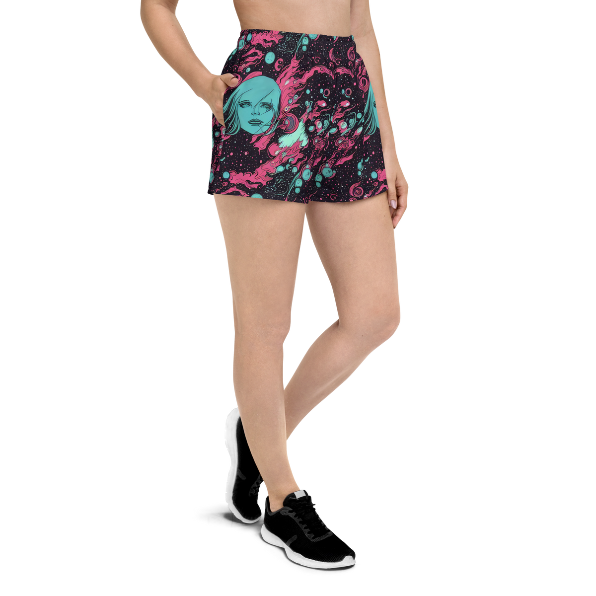 Women’s Athletic Shorts - Spectral Dreamer
