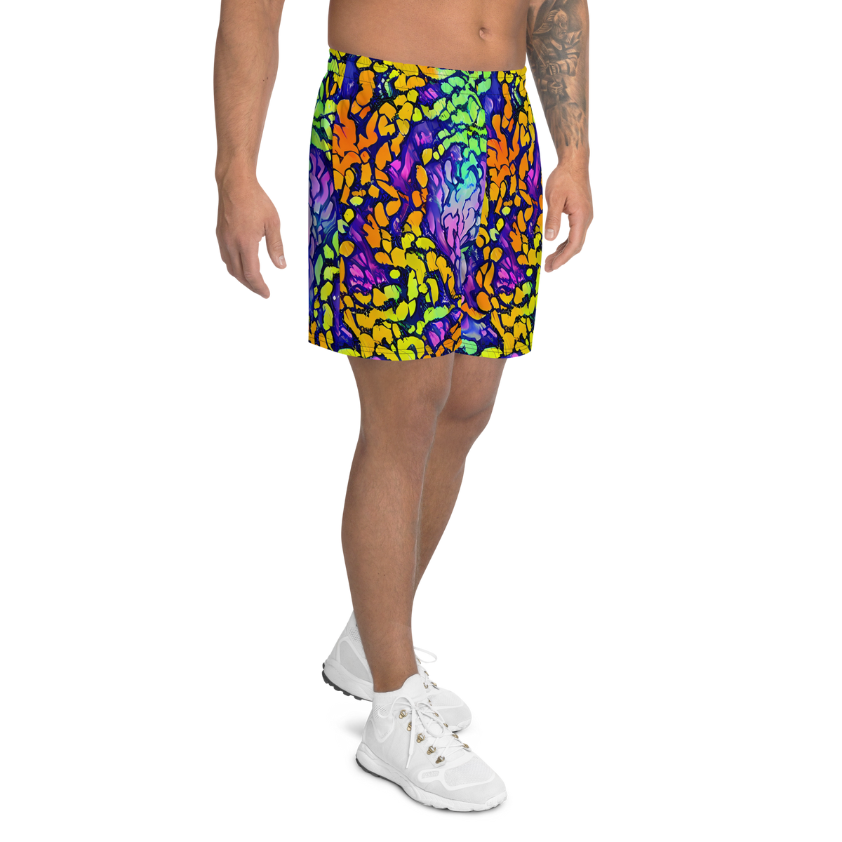Men's Athletic Shorts - Surreal Waveforms