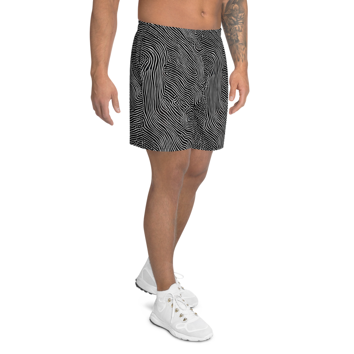 Men's Athletic Shorts - Zenith Stripes