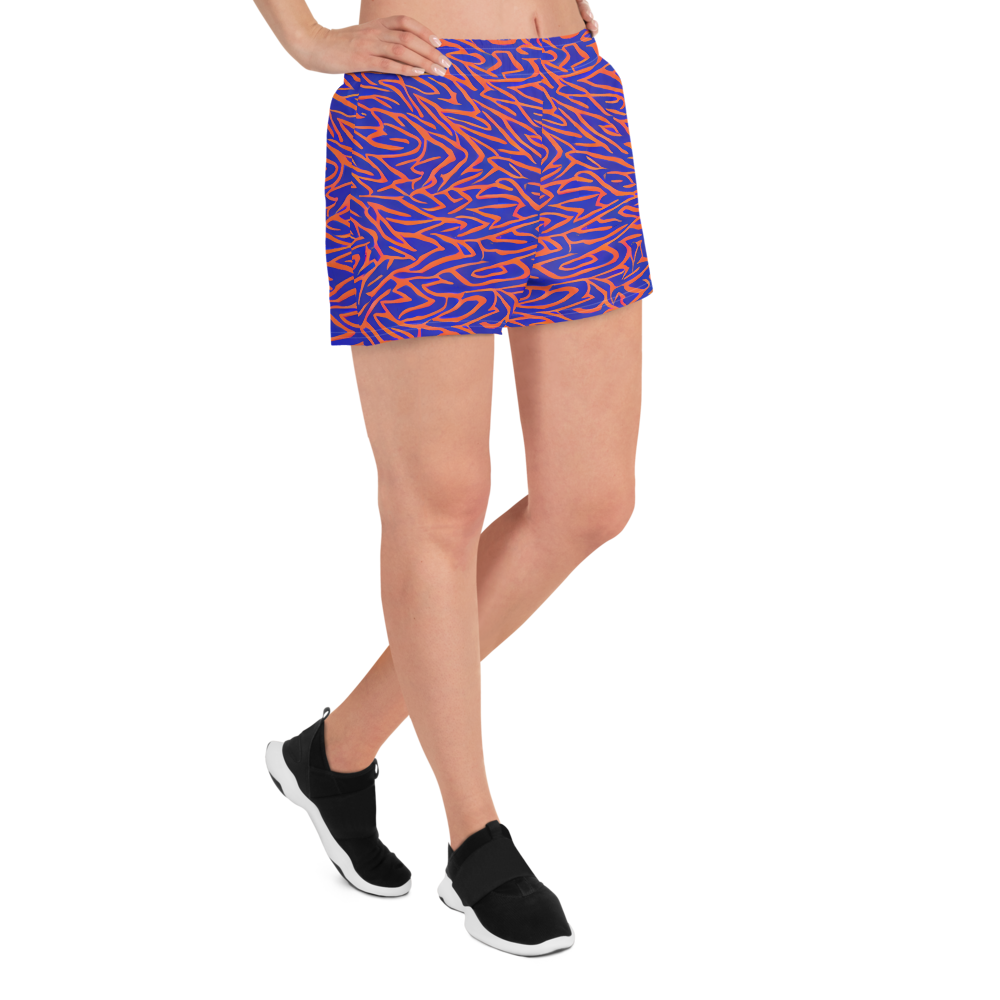 Women’s Athletic Shorts - Sapphire Swirl