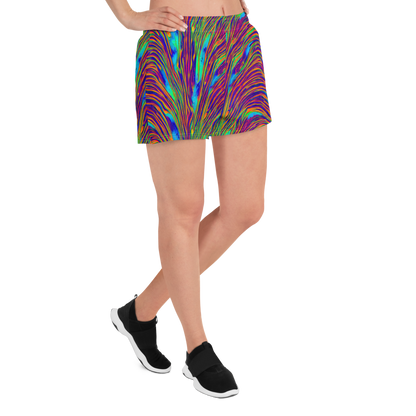 Women’s Athletic Shorts - Lux Waves