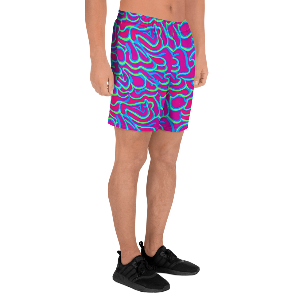 Men's Athletic Shorts - Aquatic Ember