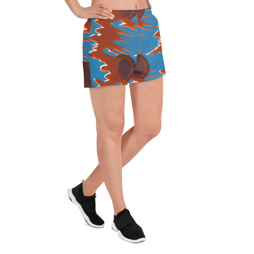 Women’s Athletic Shorts - Desert Vortex