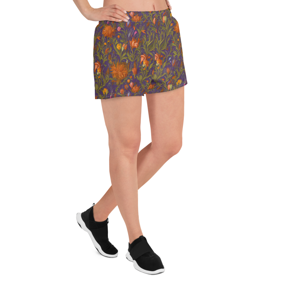 Women’s Athletic Shorts - Botanical Nebula