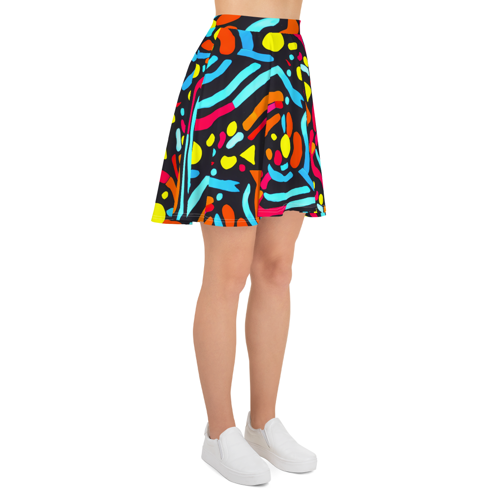 Skater Skirt - Midnight Stream