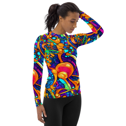 Women's Rash Guard - Iridescent Nebula
