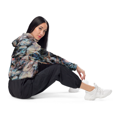 Women's Cropped Windbreaker - Daydream Cascade