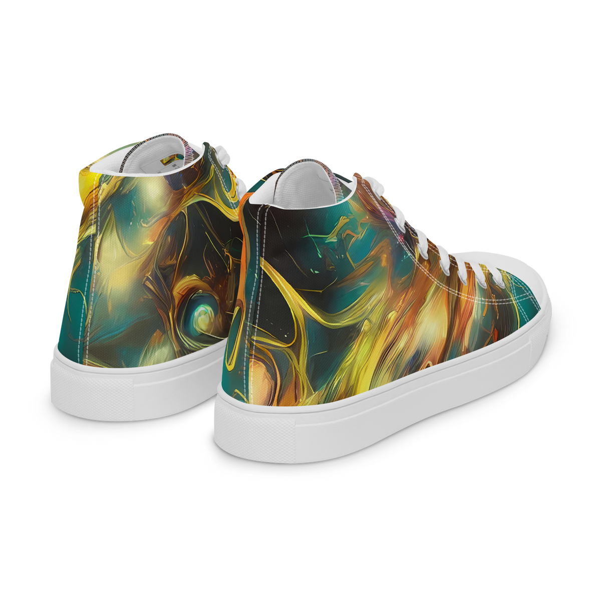 Women's High Top Canvas Shoes - Elegant Whirl
