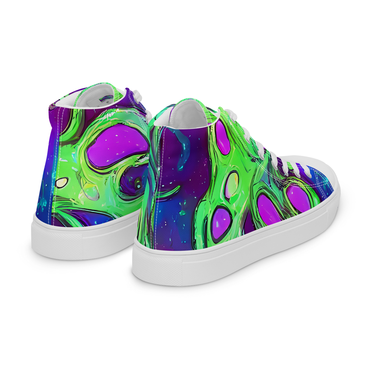 Men's High Top Canvas Shoes - Funky Mutation