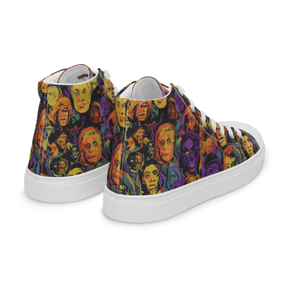 Women's High Top Canvas Shoes - Kaleidoscopic Spirits
