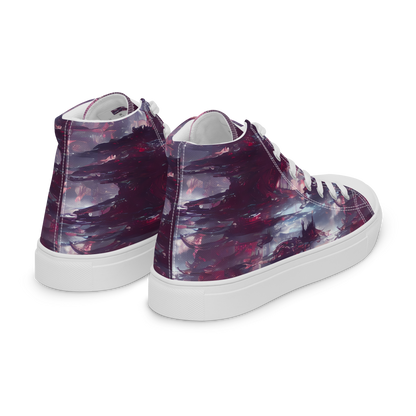 Women's High Top Canvas Shoes - Twilight Fortresses
