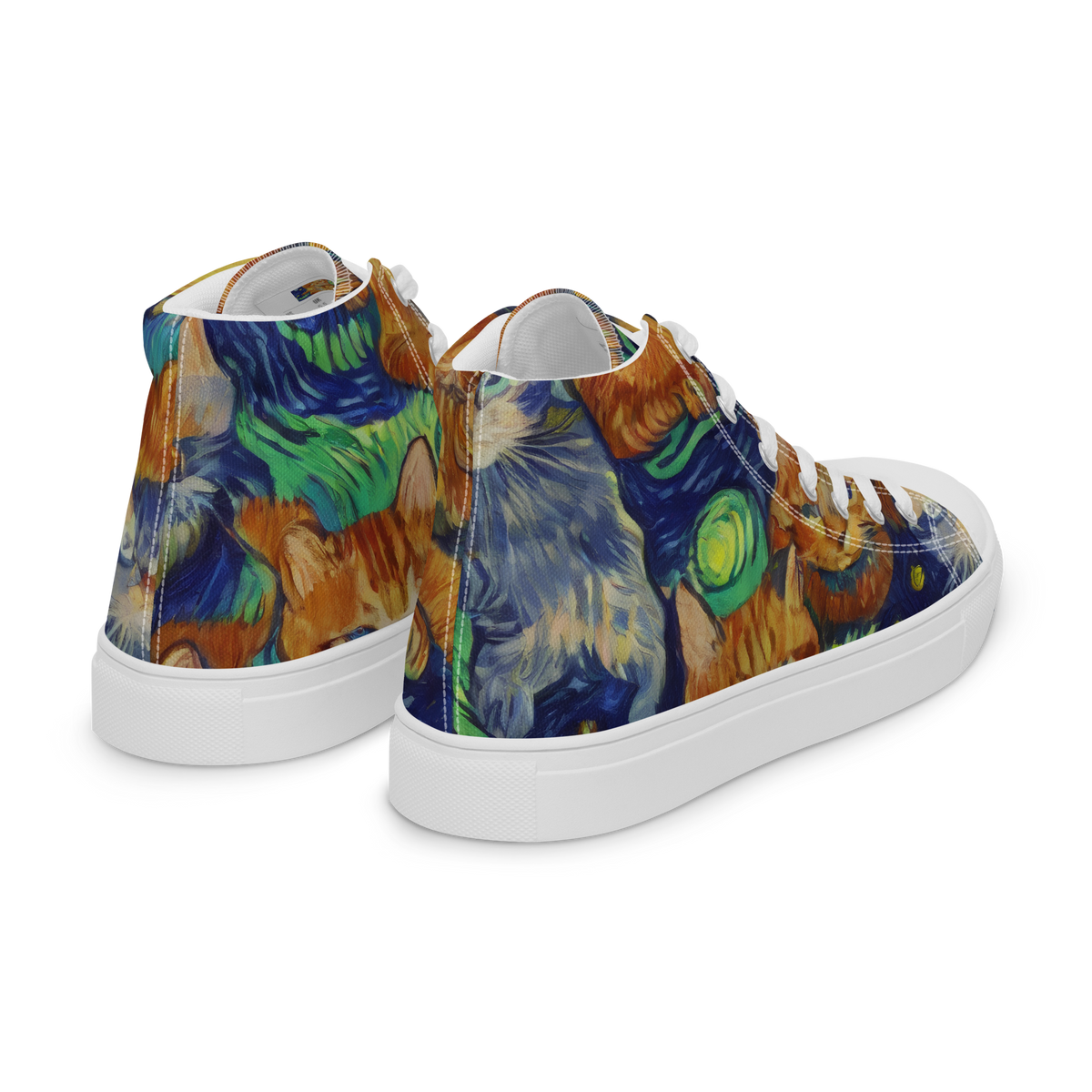 Women's High Top Canvas Shoes - Celestial Claws