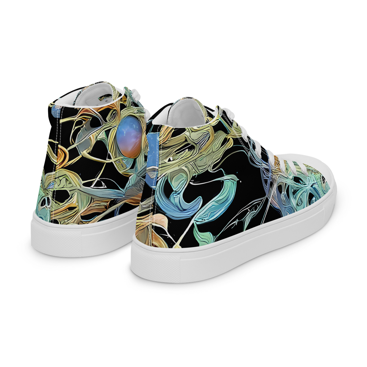 Women's High Top Canvas Shoes - Infinite Mist