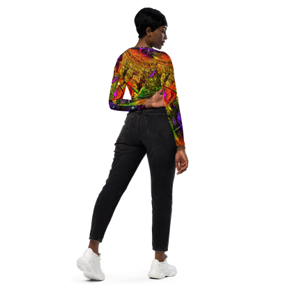 Long Sleeve Crop Top - Neon Glyphworks