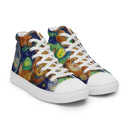 Women's High Top Canvas Shoes - Celestial Claws