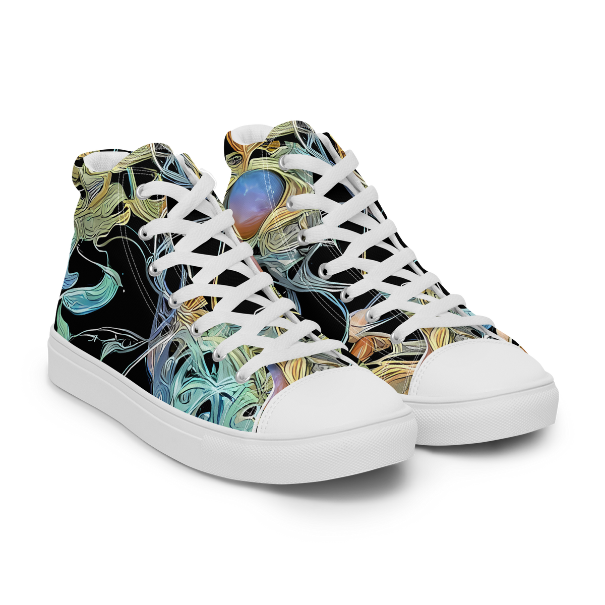 Women's High Top Canvas Shoes - Infinite Mist