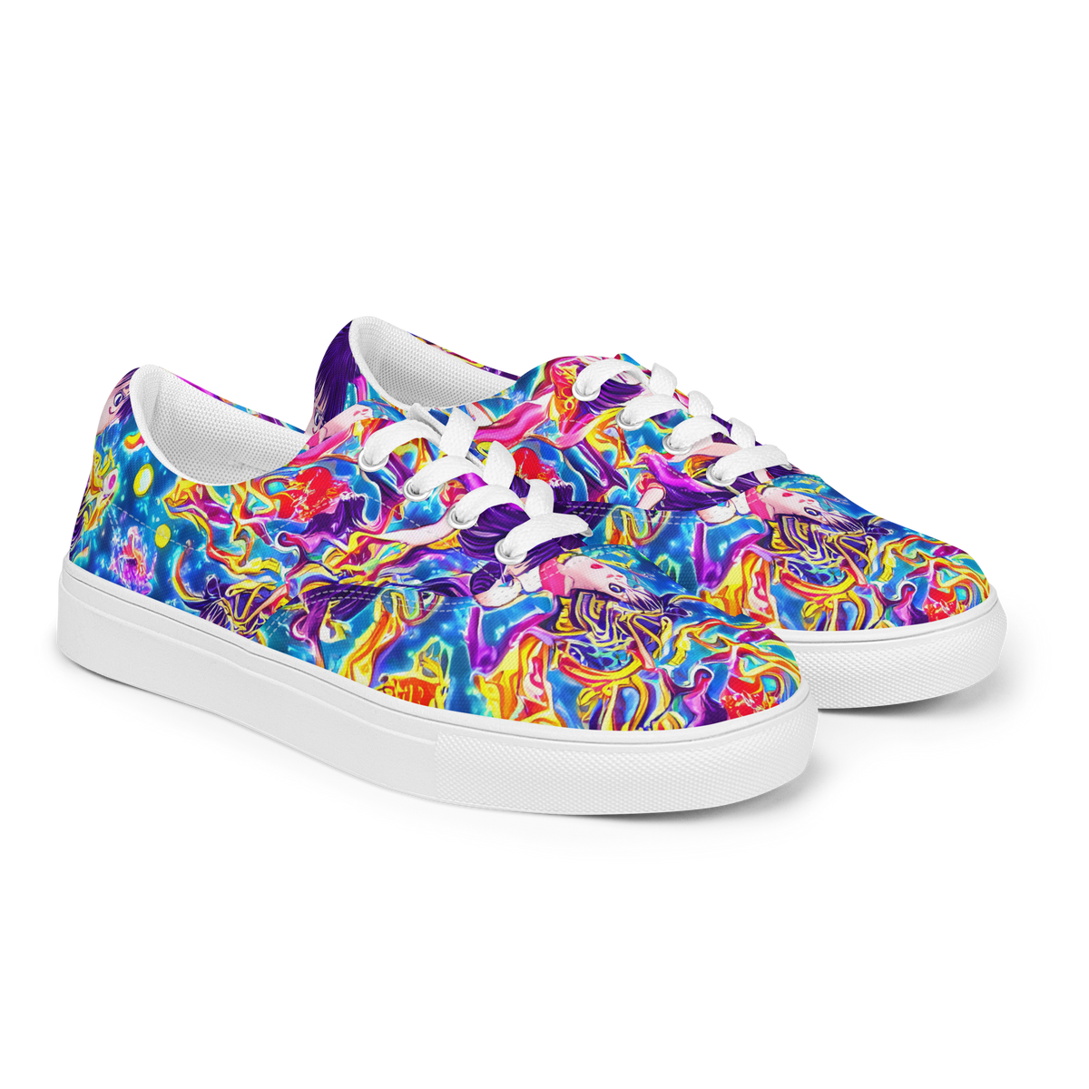 Men's Lace-Up Canvas Shoes - Aquatic Whim