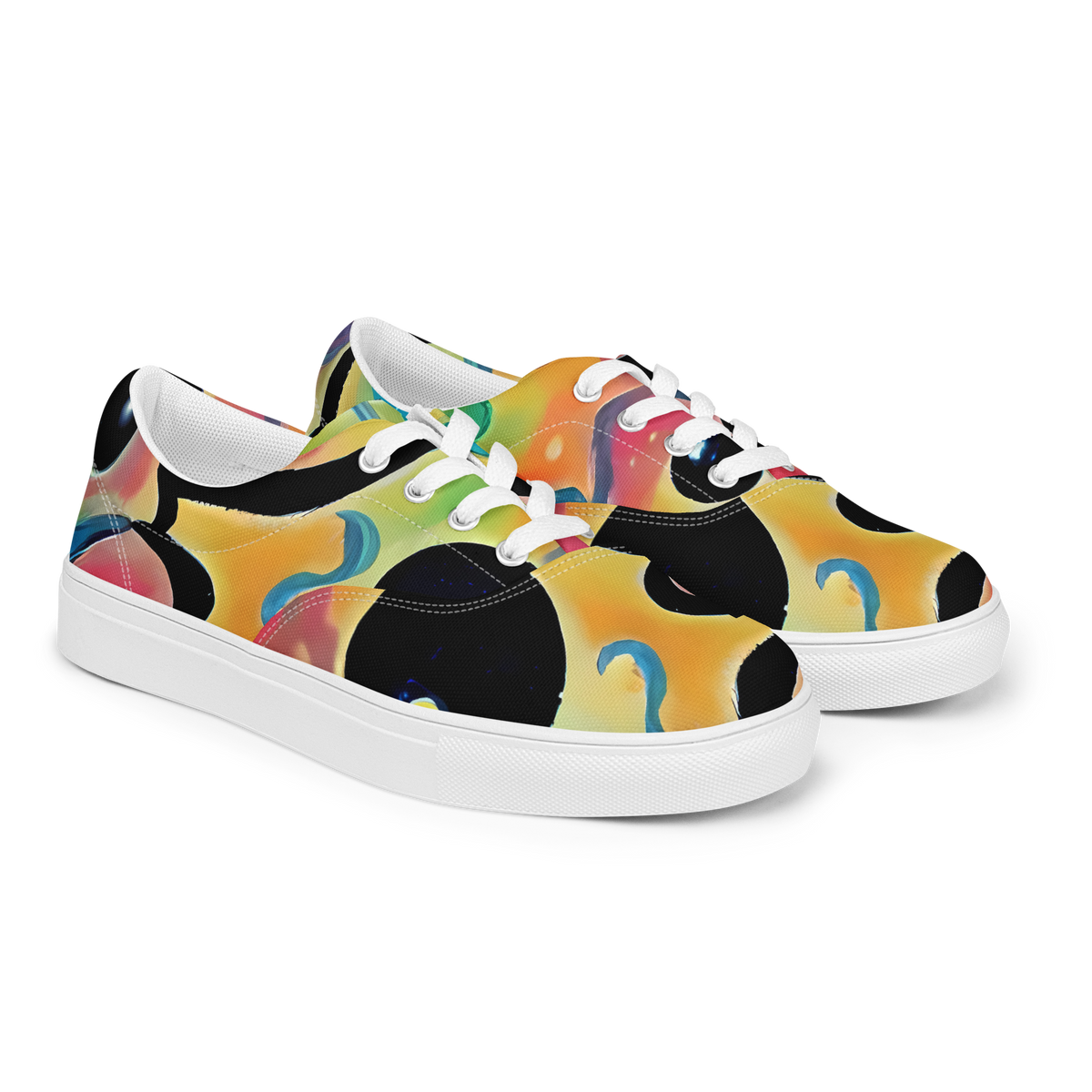 Men's Lace-Up Canvas Shoes - Midday Mirage
