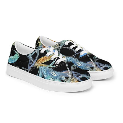Women's Lace-Up Canvas Shoes - Infinite Mist