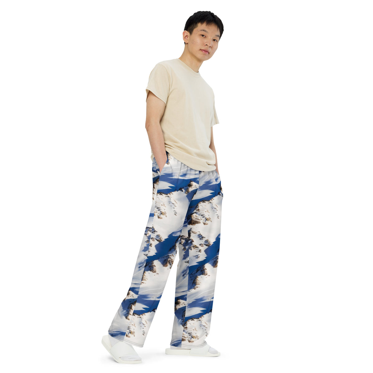 Wide-Leg Pants - Snowlit Peaks