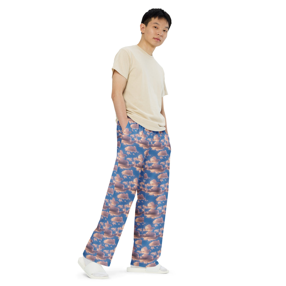 Wide-Leg Pants - Cotton Candy Skies