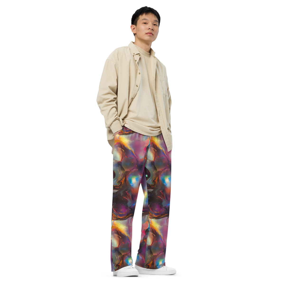 Wide-Leg Pants - Cosmic Fusion