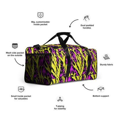 Duffel Bag - Electric Zebra