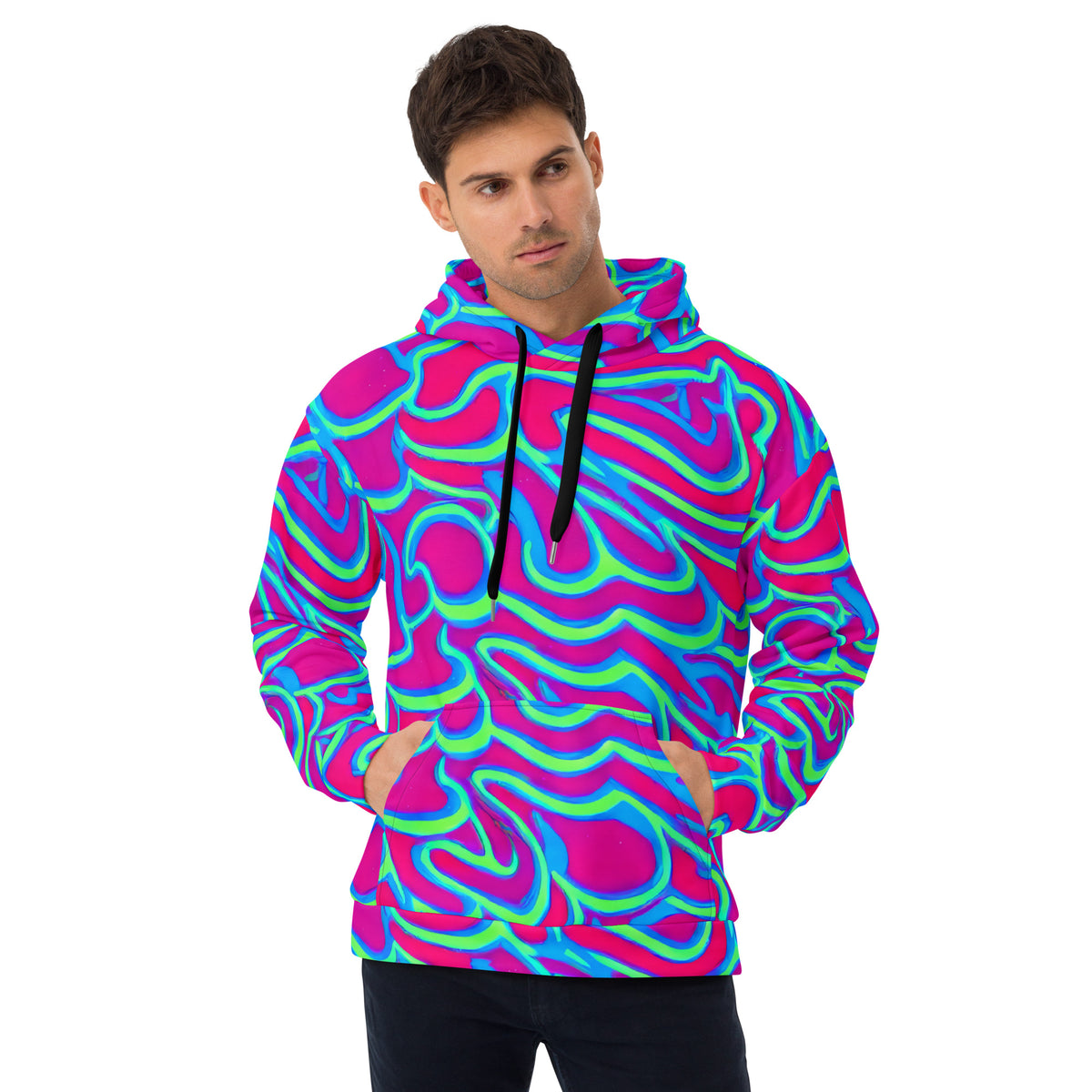 Unisex Hoodie - Aqua Flame