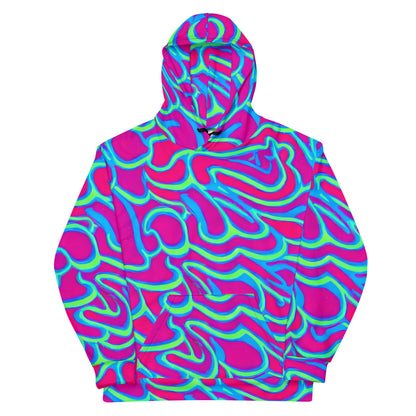 Unisex Hoodie - Aqua Flame