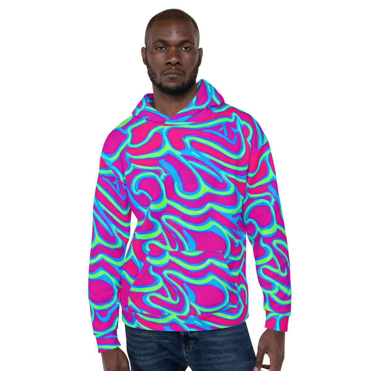 Unisex Hoodie - Aqua Flame