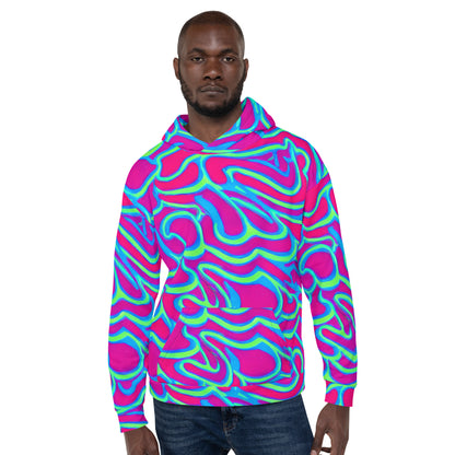 Unisex Hoodie - Aqua Flame