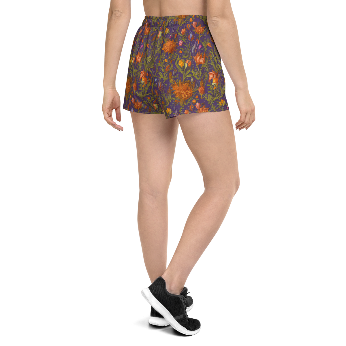 Women’s Athletic Shorts - Botanical Nebula
