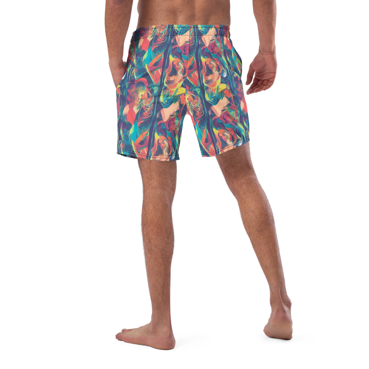Swim Trunks - Neon Aurora