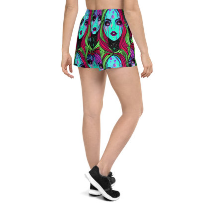 Women’s Athletic Shorts - Luminous Nightfall