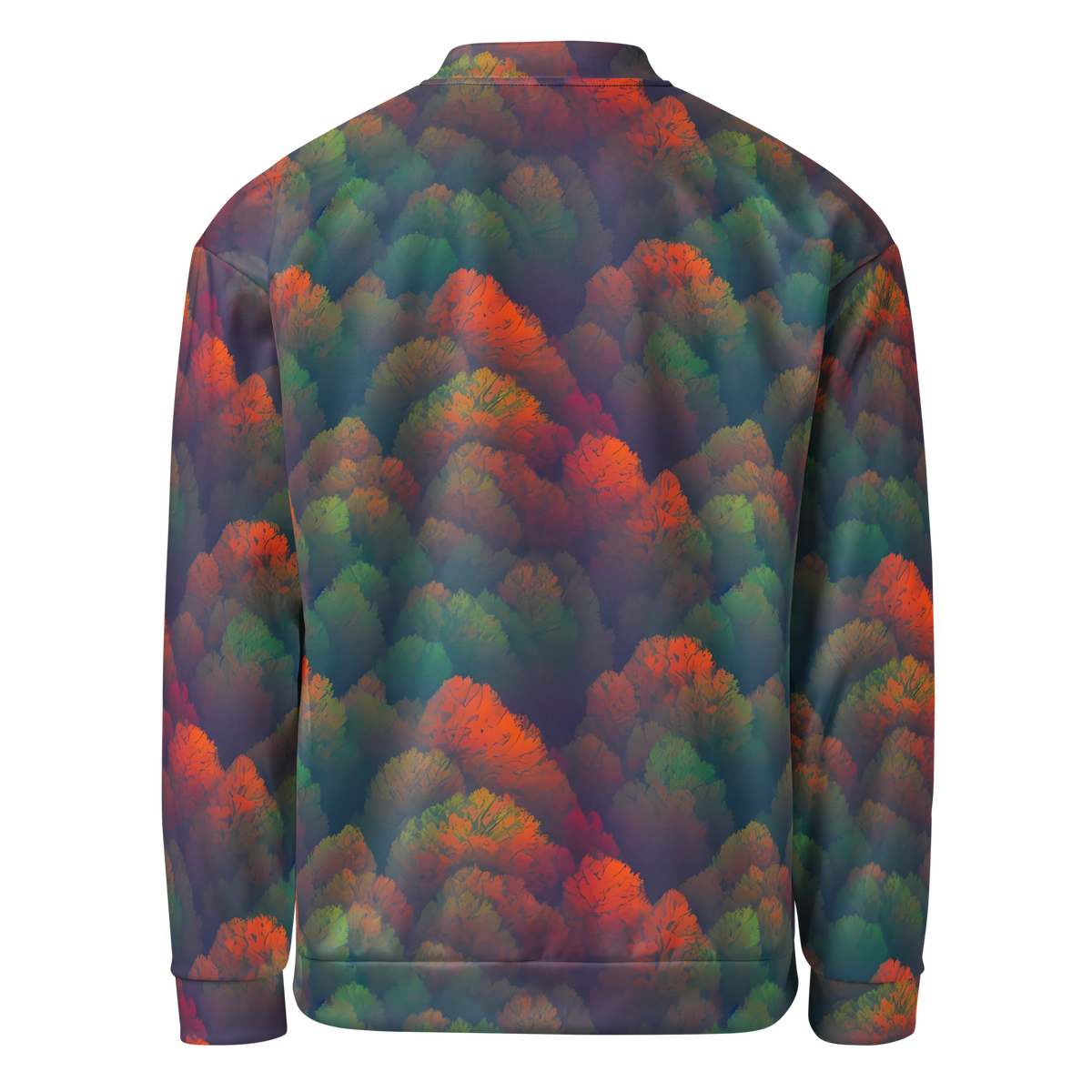 Bomber Jacket - Flame-Kissed Foliage