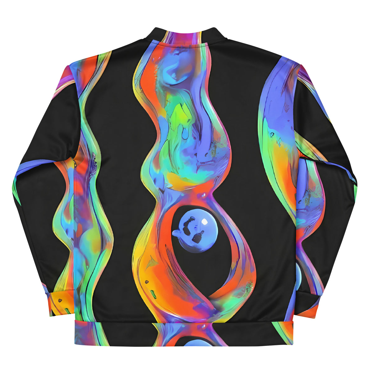 Bomber Jacket - Vibrant Vortices