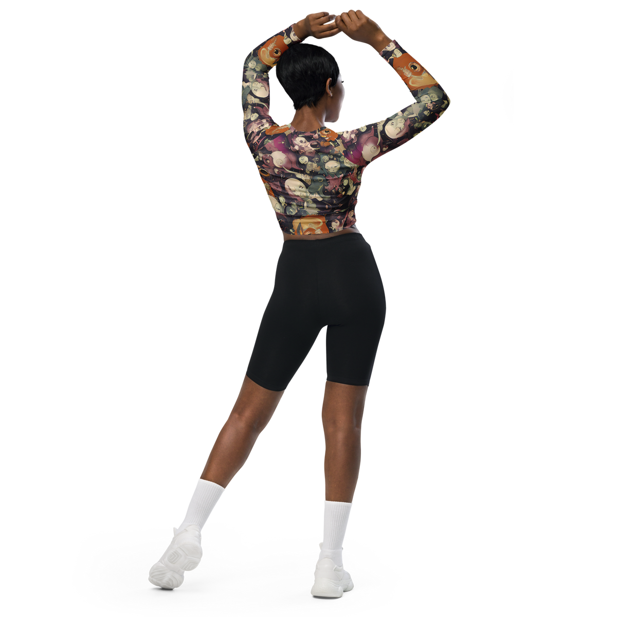 Long Sleeve Crop Top - Visions of the Unseen