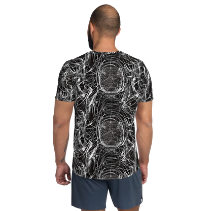 Men's Athletic T-Shirt - Nexus of Lines
