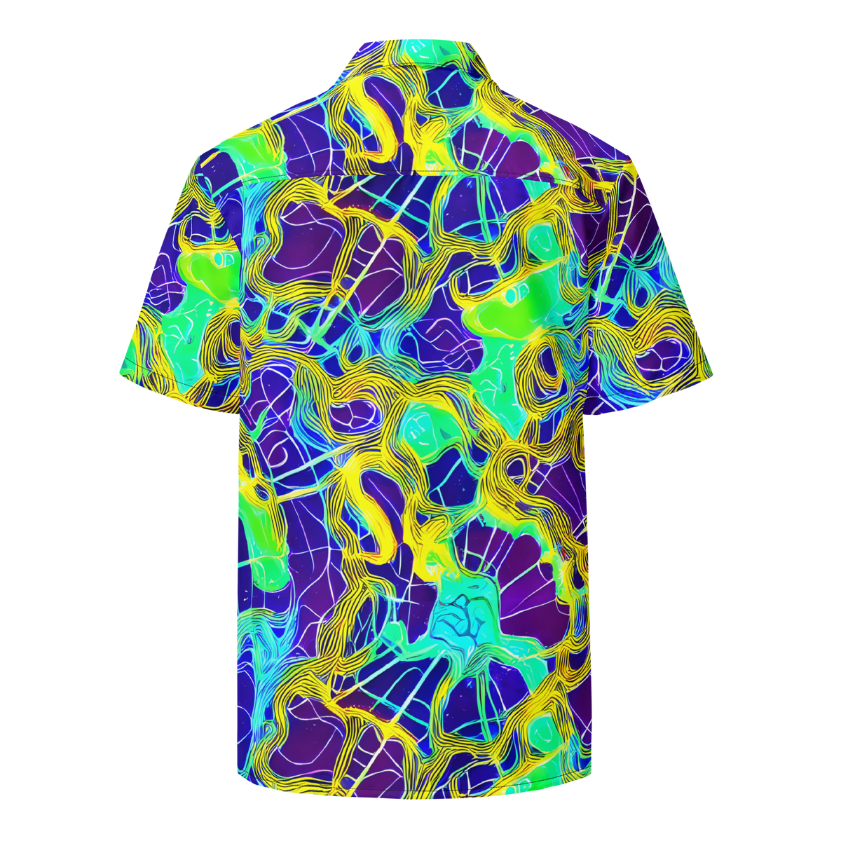 Button Shirt - Neon Jungle Rhapsody