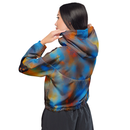 Women's Cropped Windbreaker - Vivid Whisper