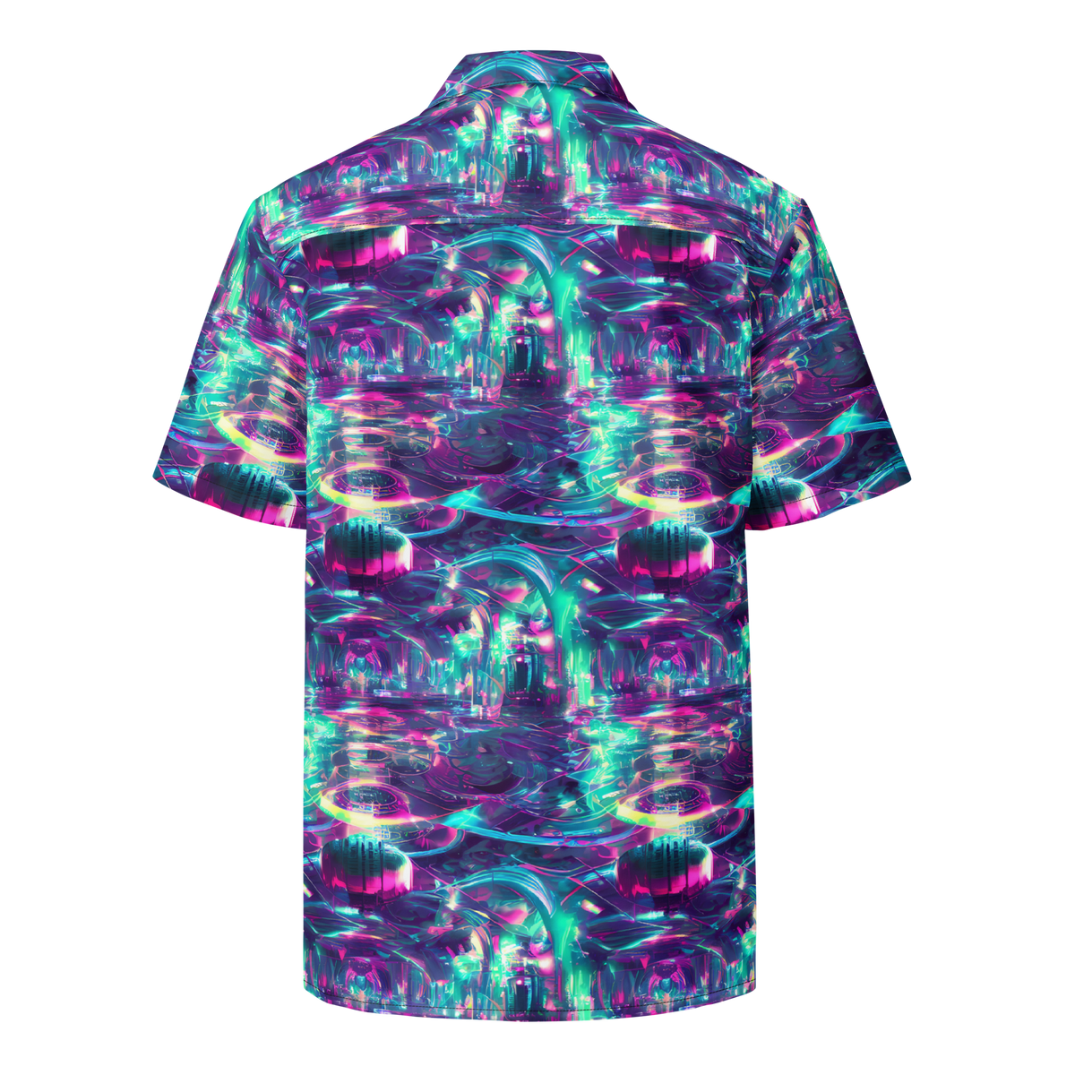 Button Shirt - Synthwave Surge